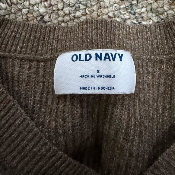 Old Navy Brown V-Neck Sweater - Picture 2 of 3